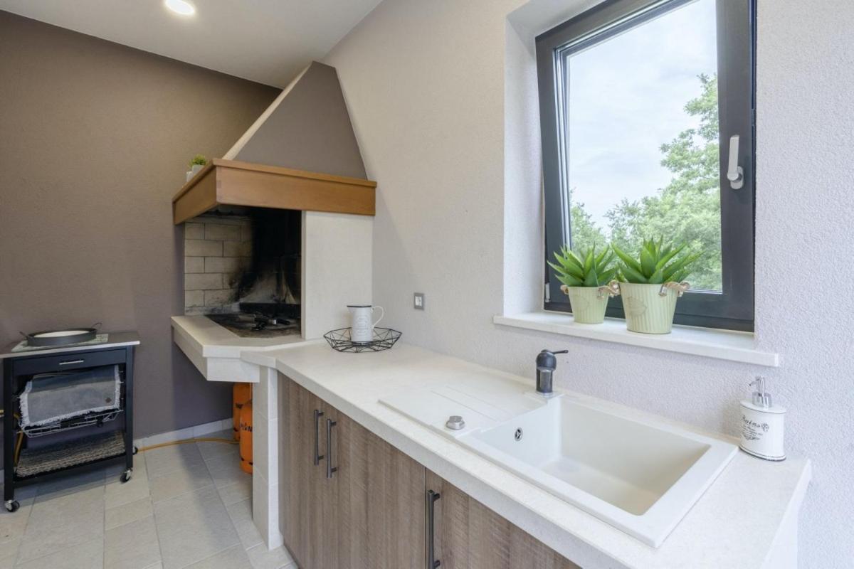 Villa Pedena In Sveta Katarina - Haus Fuer 8-10 Personen Benazici Exteriér fotografie